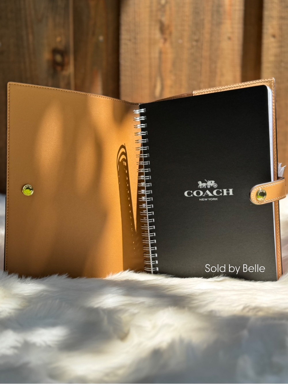NWT Coach Notebook With Floral Print Gold Pink Multi Spring Cover - Picture 3 of 3